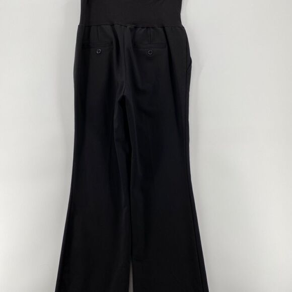 🎁5/$25 George Pants Women Maternity Small Pull-on Front Pockets Black Wide Leg - Picture 8 of 12